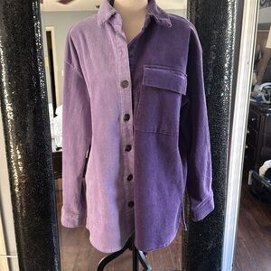 Purple corduroy Shacket 💜